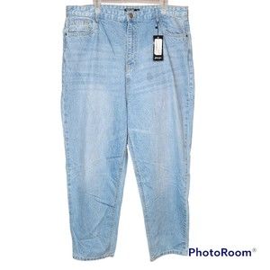 NWT With Flaw Nasty Gal High Waisted Relaxed Mom Jeans Size 16